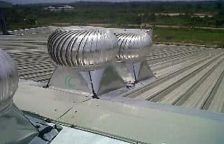 Pemasangan Turboair Turbine Ventilator proyek 17